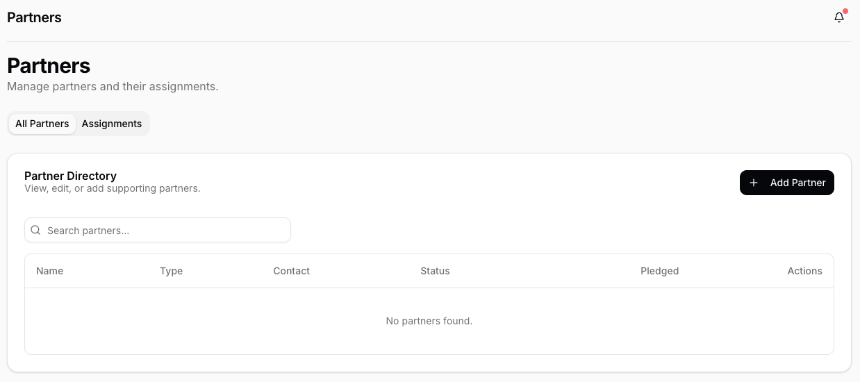IIMS Partners & Assignments Module